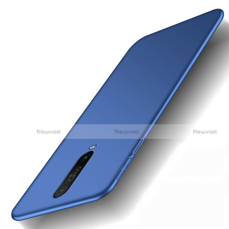 Hard Rigid Plastic Matte Finish Case Back Cover M01 for Xiaomi Poco X2 Blue