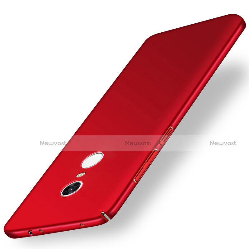 Hard Rigid Plastic Matte Finish Case Back Cover M01 for Xiaomi Redmi 5 Plus Red