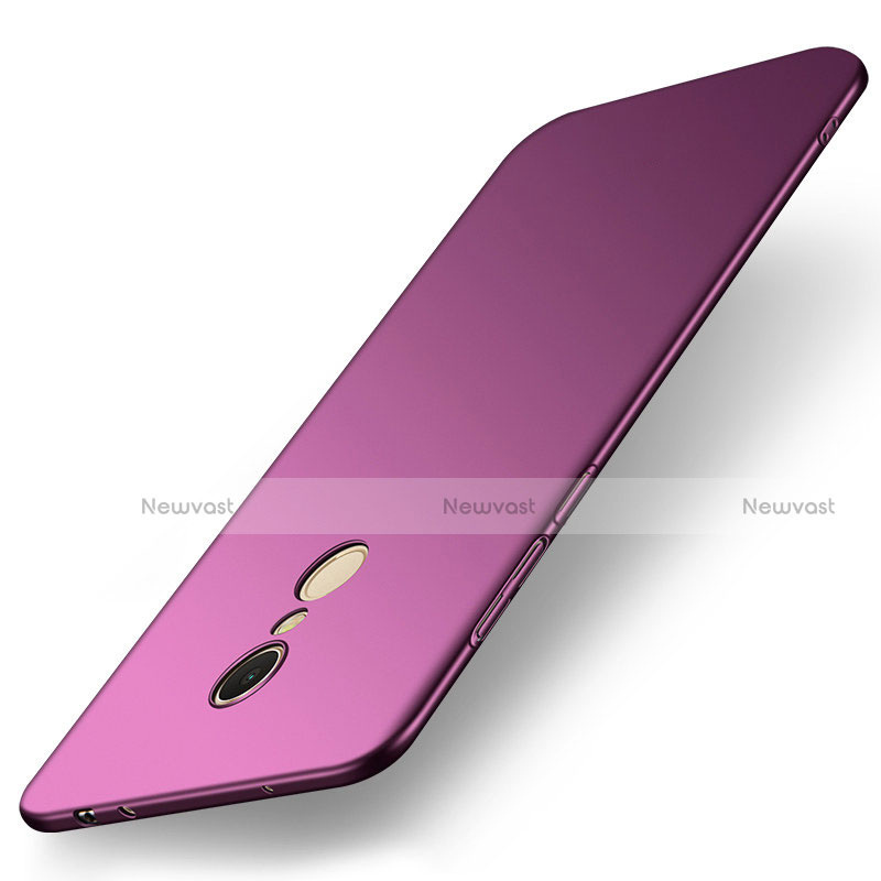 Hard Rigid Plastic Matte Finish Case Back Cover M01 for Xiaomi Redmi 5 Purple