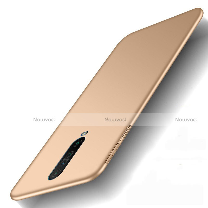 Hard Rigid Plastic Matte Finish Case Back Cover M01 for Xiaomi Redmi K30i 5G Gold