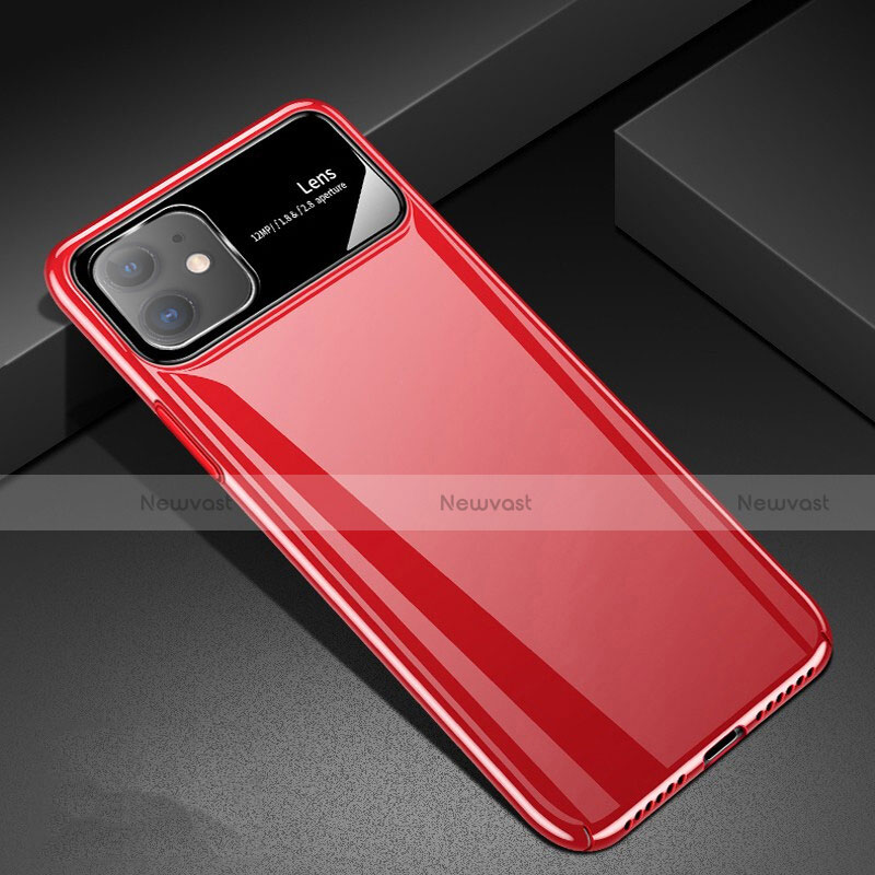 Hard Rigid Plastic Matte Finish Case Back Cover M02 for Apple iPhone 11 Red