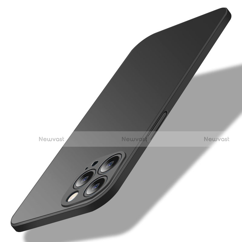 Hard Rigid Plastic Matte Finish Case Back Cover M02 for Apple iPhone 13 Pro Black