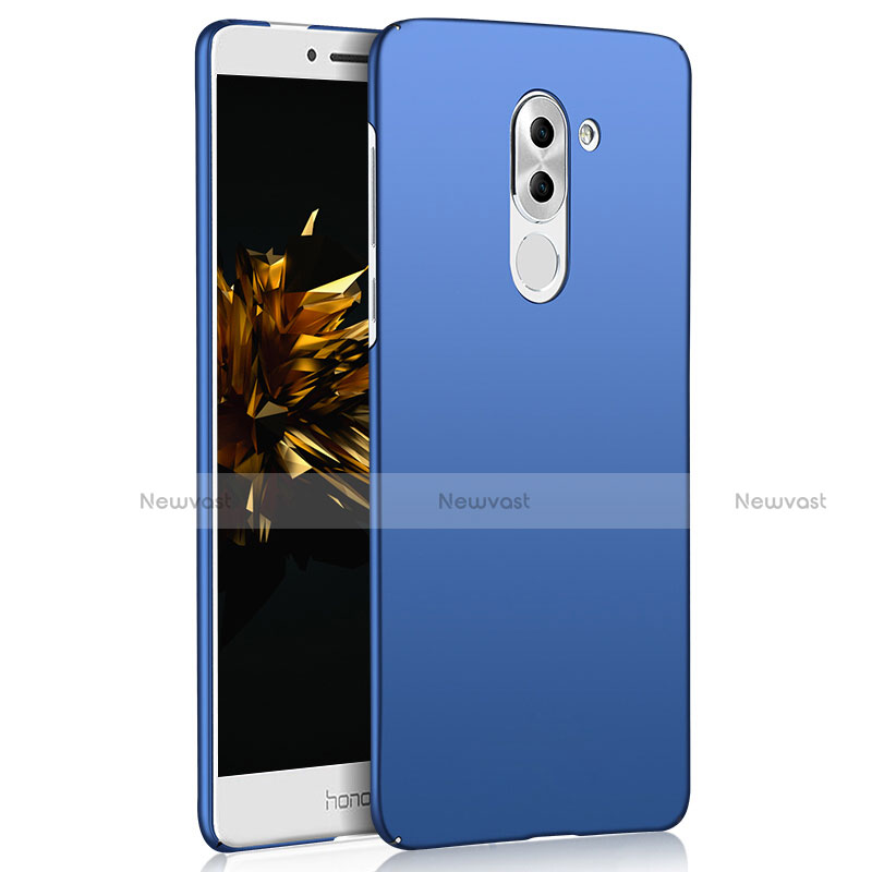 Hard Rigid Plastic Matte Finish Case Back Cover M02 for Huawei GR5 (2017) Blue