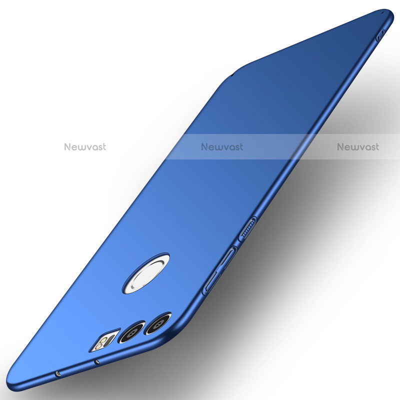 Hard Rigid Plastic Matte Finish Case Back Cover M02 for Huawei Honor 8 Blue