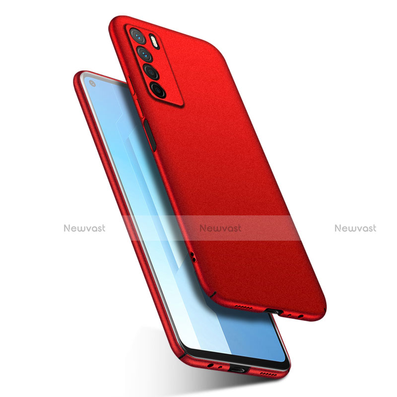 Hard Rigid Plastic Matte Finish Case Back Cover M02 for Huawei Honor Play4 5G Red
