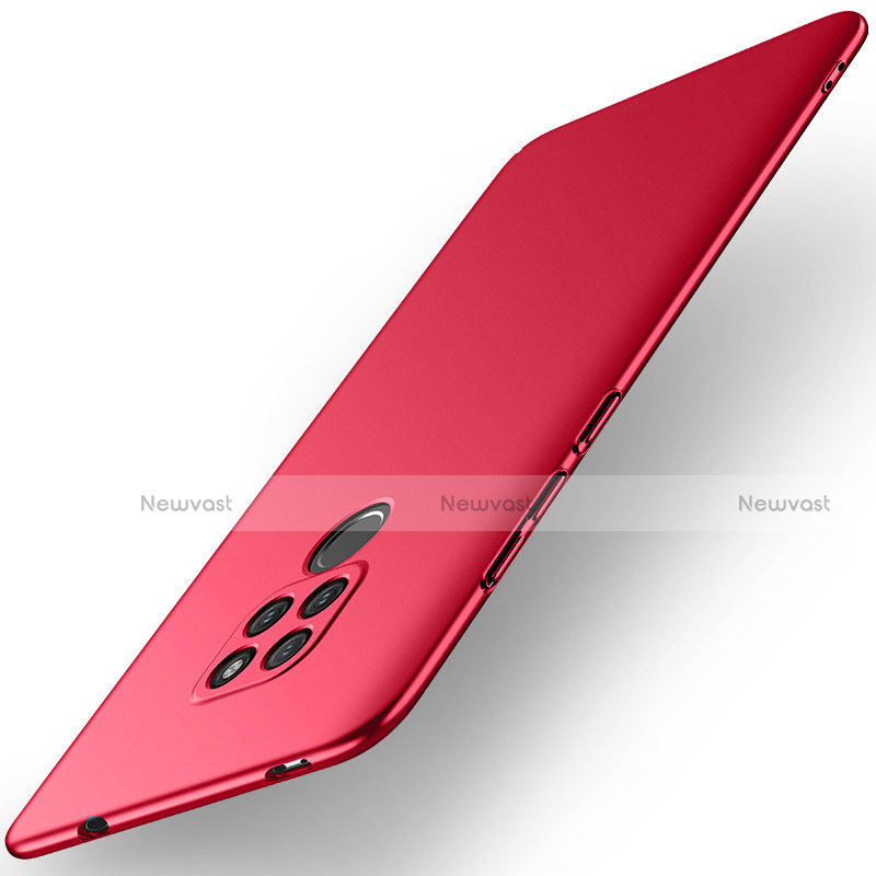 Hard Rigid Plastic Matte Finish Case Back Cover M02 for Huawei Mate 20 Red