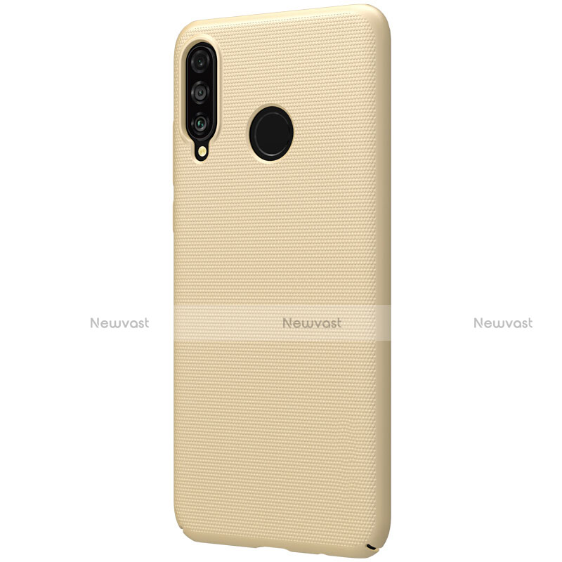 Hard Rigid Plastic Matte Finish Case Back Cover M02 for Huawei P30 Lite New Edition Gold
