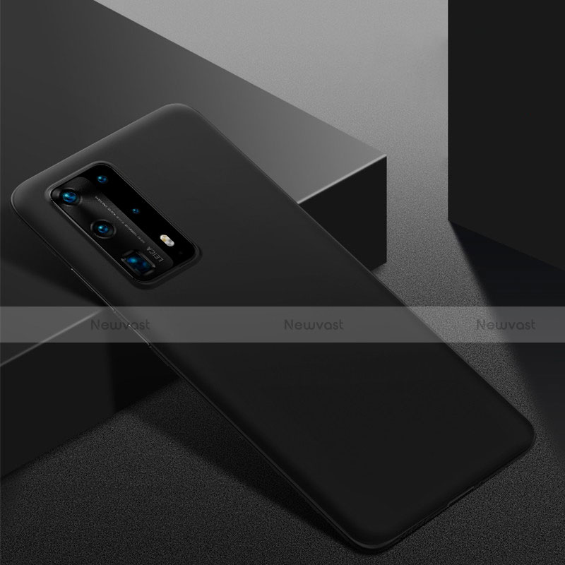 Hard Rigid Plastic Matte Finish Case Back Cover M02 for Huawei P40 Pro+ Plus Black