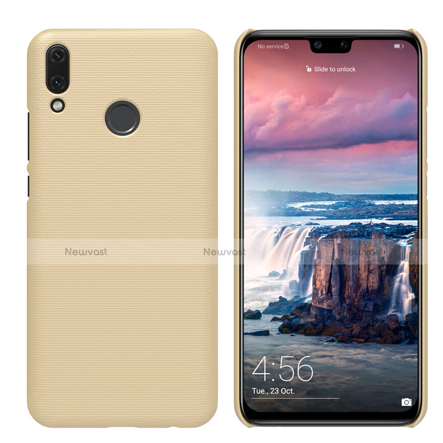 Hard Rigid Plastic Matte Finish Case Back Cover M02 for Huawei Y9 (2019) Gold