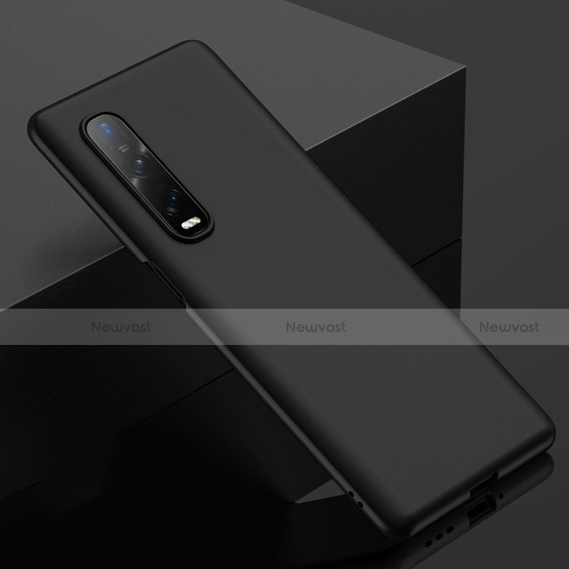 Hard Rigid Plastic Matte Finish Case Back Cover M02 for Oppo Find X2 Pro Black
