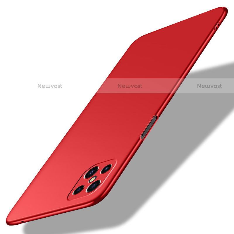 Hard Rigid Plastic Matte Finish Case Back Cover M02 for Oppo Reno4 Z 5G Red