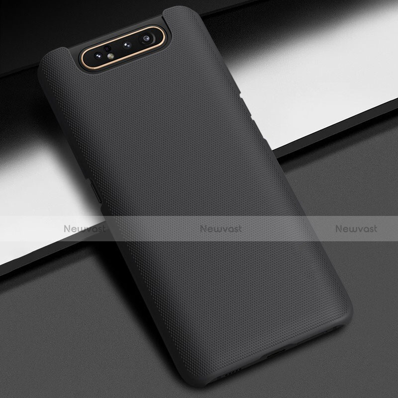 Hard Rigid Plastic Matte Finish Case Back Cover M02 for Samsung Galaxy A80 Black