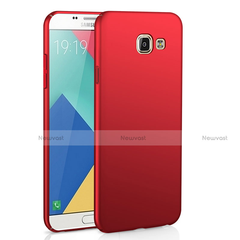 Hard Rigid Plastic Matte Finish Case Back Cover M02 for Samsung Galaxy A9 Pro (2016) SM-A9100 Red