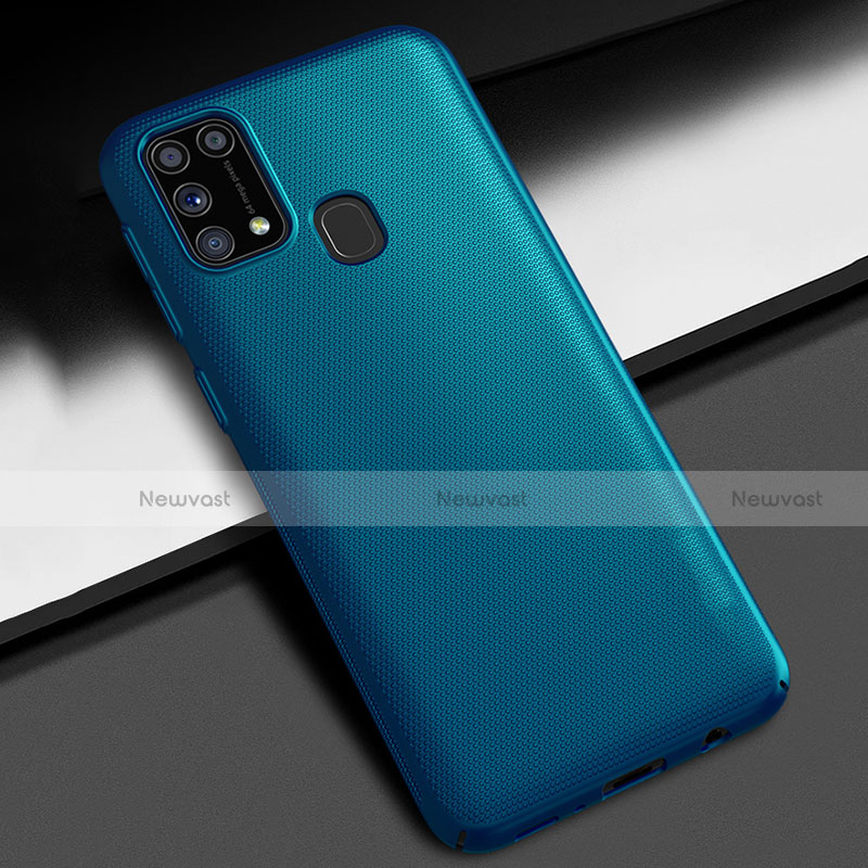 Hard Rigid Plastic Matte Finish Case Back Cover M02 for Samsung Galaxy M21s Blue