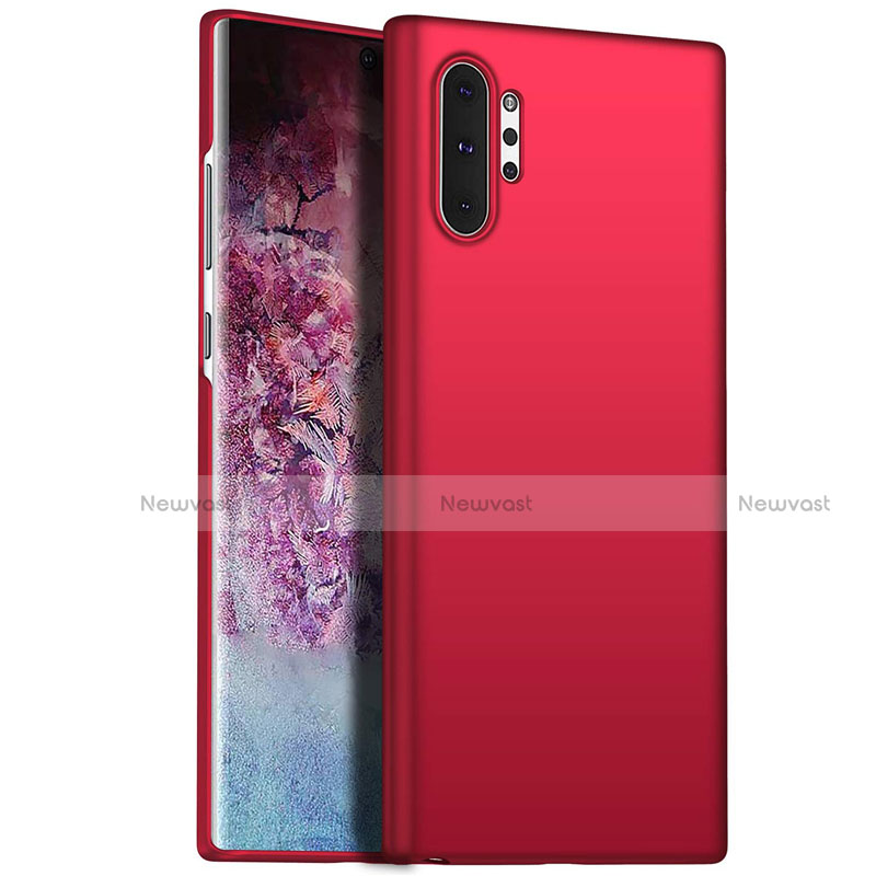 Hard Rigid Plastic Matte Finish Case Back Cover M02 for Samsung Galaxy Note 10 Plus 5G Red