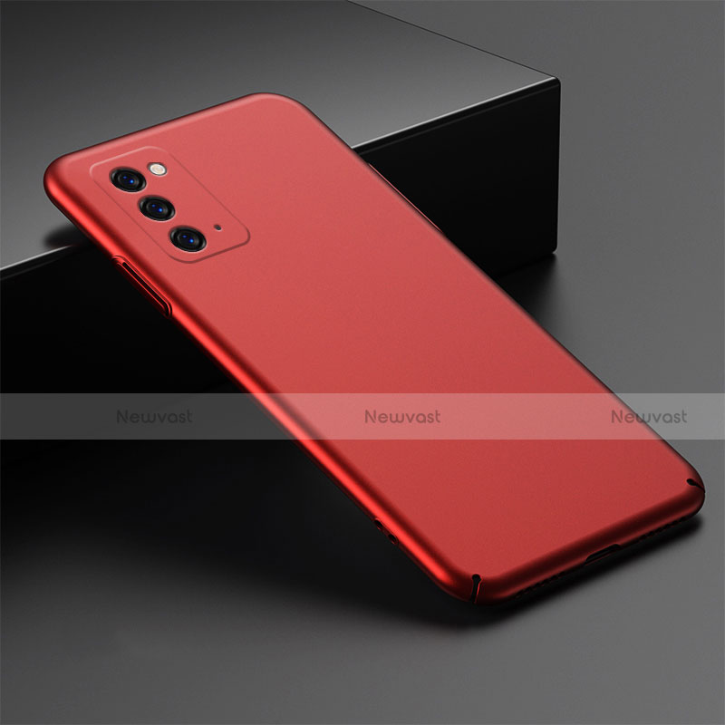 Hard Rigid Plastic Matte Finish Case Back Cover M02 for Samsung Galaxy Note 20 5G Red