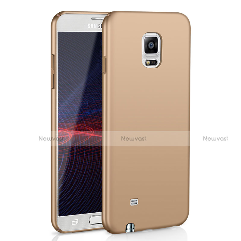 Hard Rigid Plastic Matte Finish Case Back Cover M02 for Samsung Galaxy Note 4 Duos N9100 Dual SIM Gold