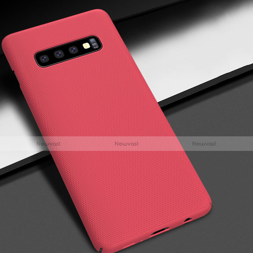 Hard Rigid Plastic Matte Finish Case Back Cover M02 for Samsung Galaxy S10 5G Red