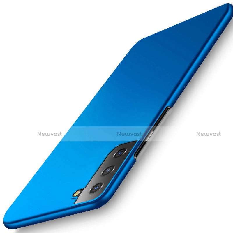 Hard Rigid Plastic Matte Finish Case Back Cover M02 for Samsung Galaxy S21 5G Blue