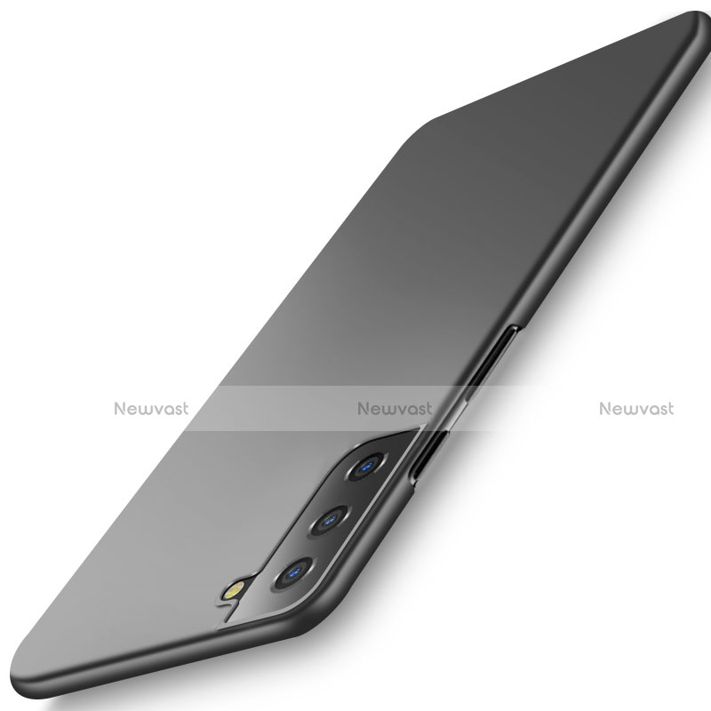 Hard Rigid Plastic Matte Finish Case Back Cover M02 for Samsung Galaxy S21 Plus 5G Black