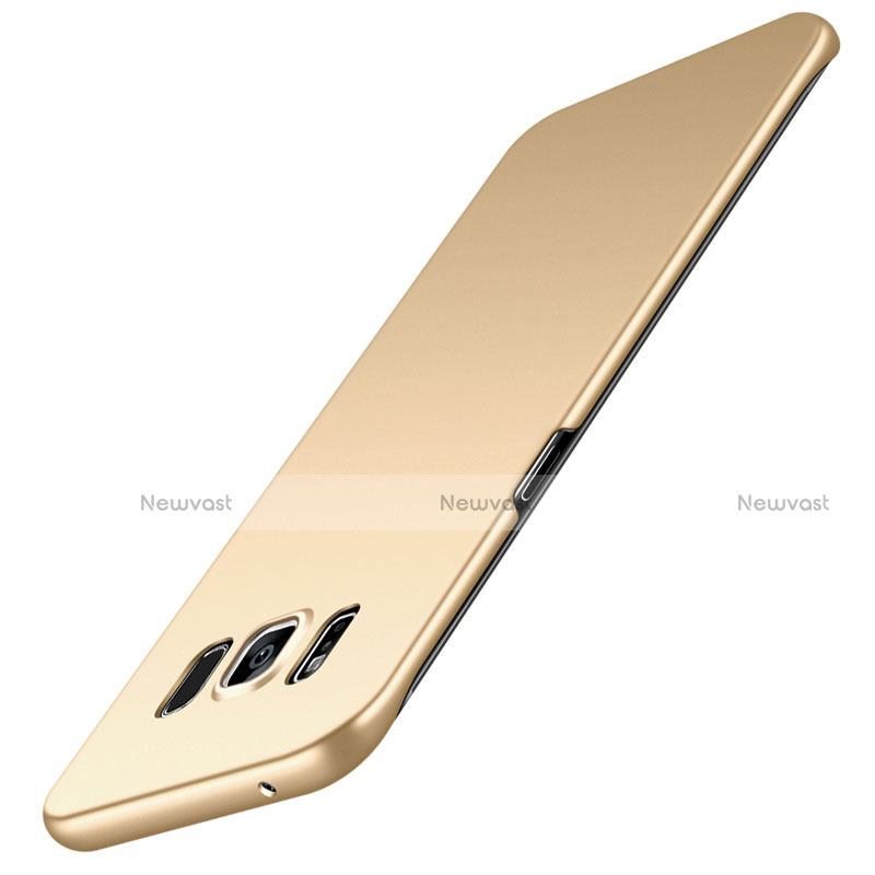 Hard Rigid Plastic Matte Finish Case Back Cover M02 for Samsung Galaxy S8 Gold