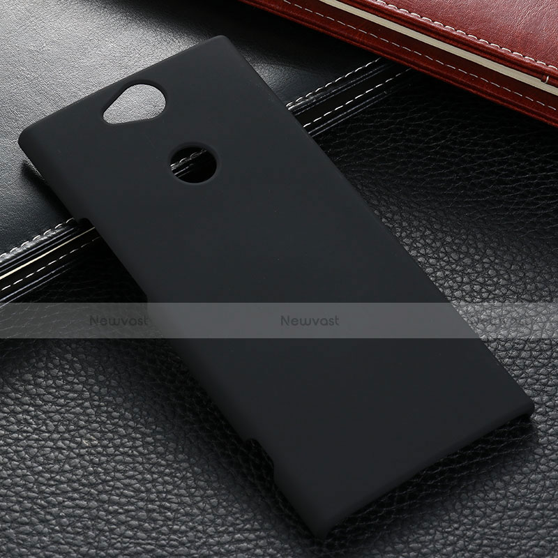 Hard Rigid Plastic Matte Finish Case Back Cover M02 for Sony Xperia XA2 Plus Black