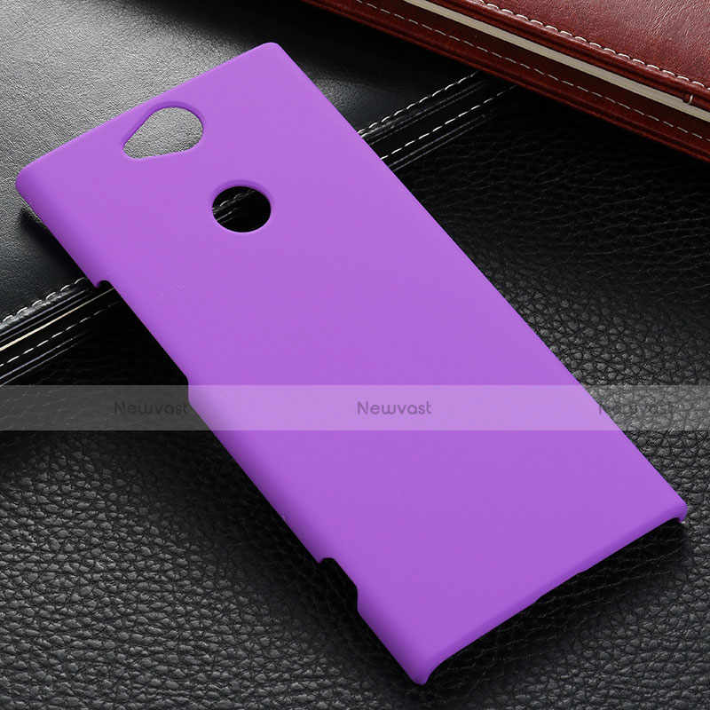 Hard Rigid Plastic Matte Finish Case Back Cover M02 for Sony Xperia XA2 Plus Purple