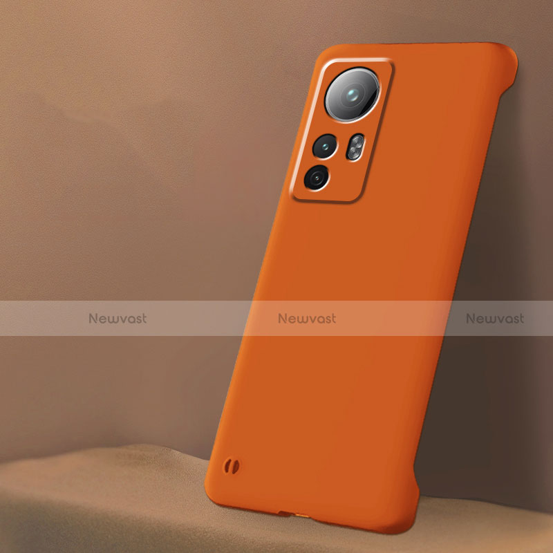 Hard Rigid Plastic Matte Finish Case Back Cover M02 for Xiaomi Mi 12 5G Orange