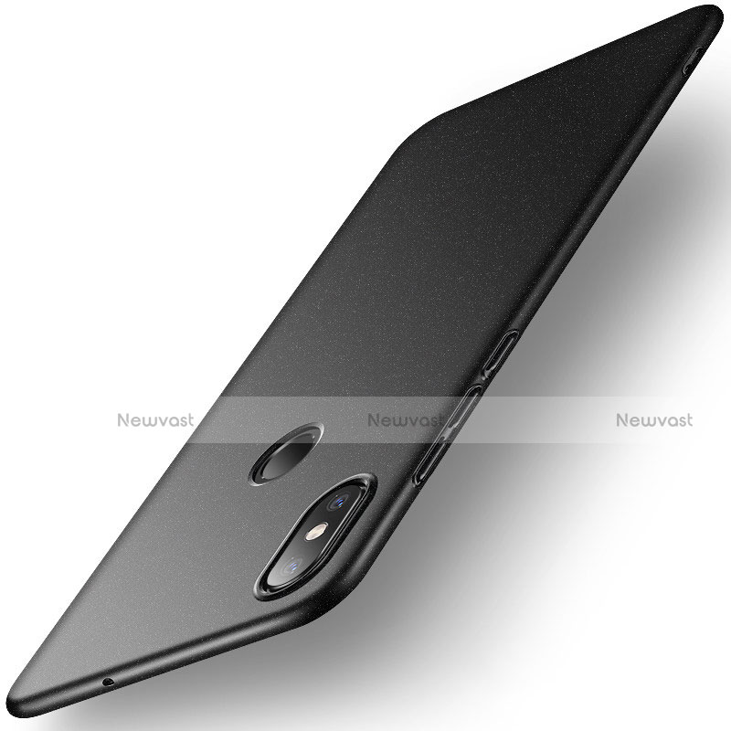 Hard Rigid Plastic Matte Finish Case Back Cover M02 for Xiaomi Mi 8 Black