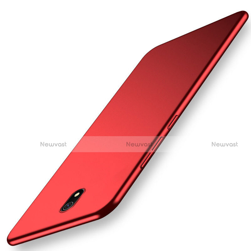 Hard Rigid Plastic Matte Finish Case Back Cover M02 for Xiaomi Redmi 8A Red