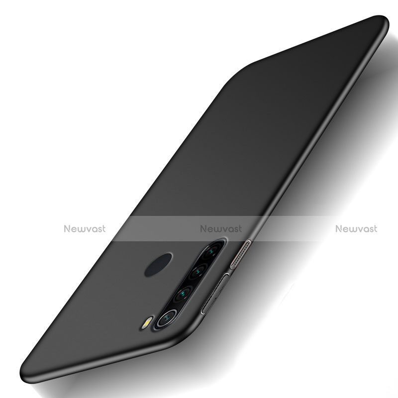 Hard Rigid Plastic Matte Finish Case Back Cover M02 for Xiaomi Redmi Note 8 (2021) Black