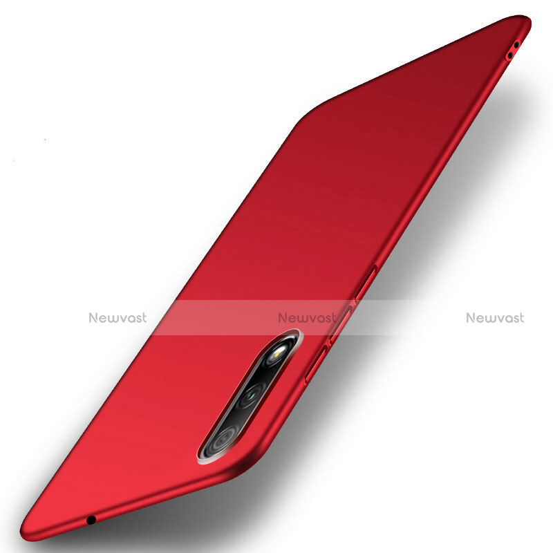Hard Rigid Plastic Matte Finish Case Back Cover M03 for Huawei Honor 9X Red