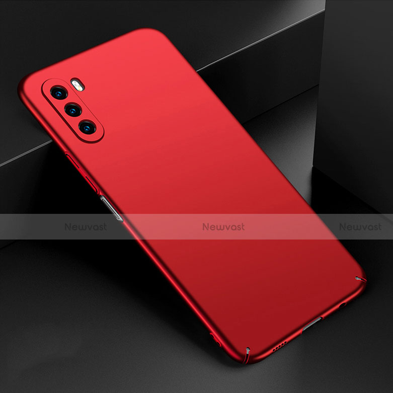 Hard Rigid Plastic Matte Finish Case Back Cover M03 for Huawei Mate 40 Lite 5G Red