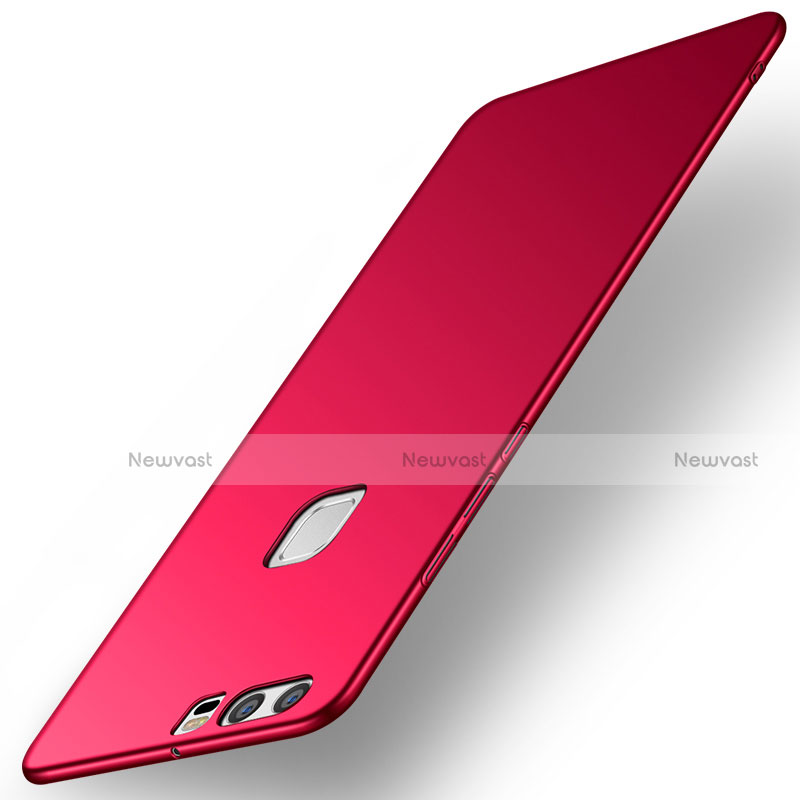 Hard Rigid Plastic Matte Finish Case Back Cover M03 for Huawei P9 Plus Red