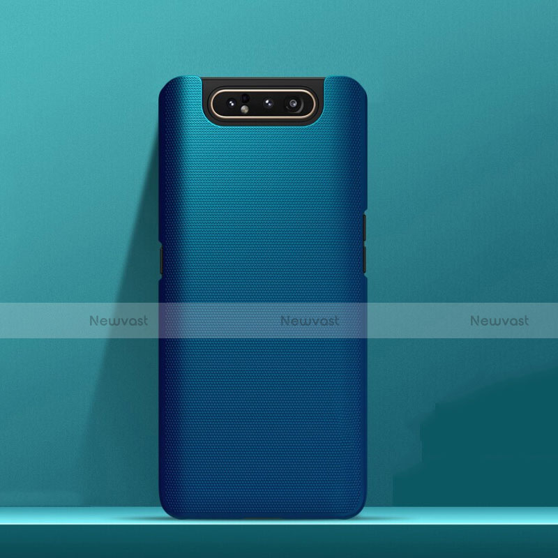 Hard Rigid Plastic Matte Finish Case Back Cover M03 for Samsung Galaxy A80 Blue
