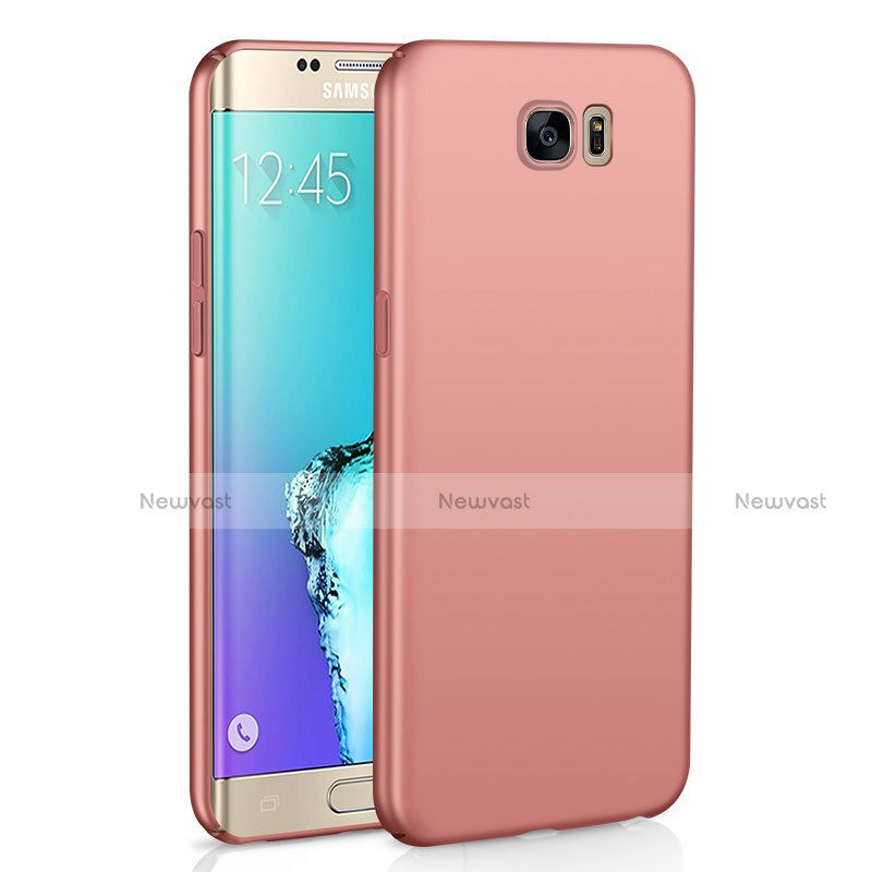 Hard Rigid Plastic Matte Finish Case Back Cover M03 for Samsung Galaxy S6 Edge SM-G925 Rose Gold