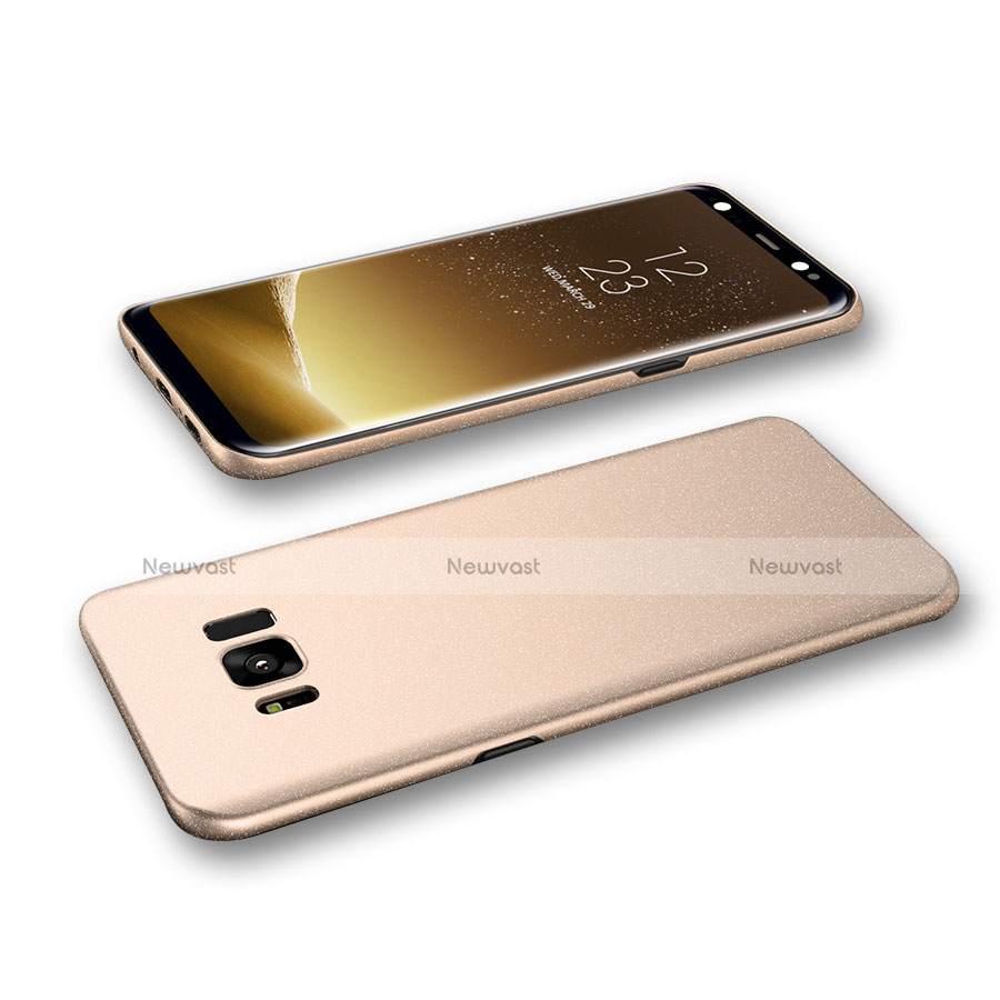 Hard Rigid Plastic Matte Finish Case Back Cover M03 for Samsung Galaxy S8 Gold