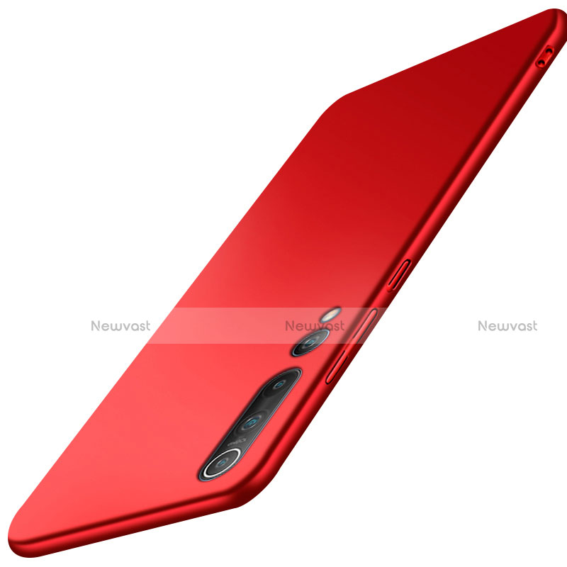 Hard Rigid Plastic Matte Finish Case Back Cover M03 for Xiaomi Mi 10 Pro Red