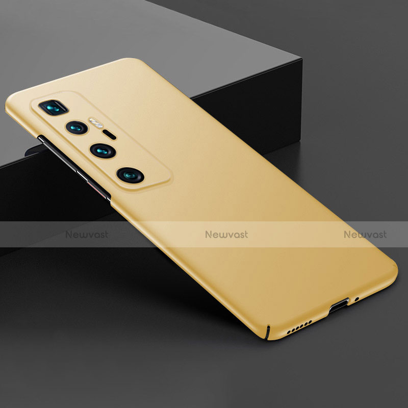 Hard Rigid Plastic Matte Finish Case Back Cover M03 for Xiaomi Mi 10 Ultra Gold