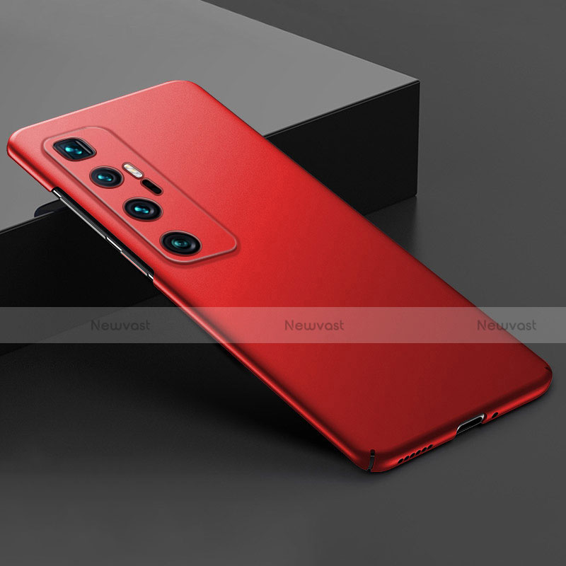 Hard Rigid Plastic Matte Finish Case Back Cover M03 for Xiaomi Mi 10 Ultra Red