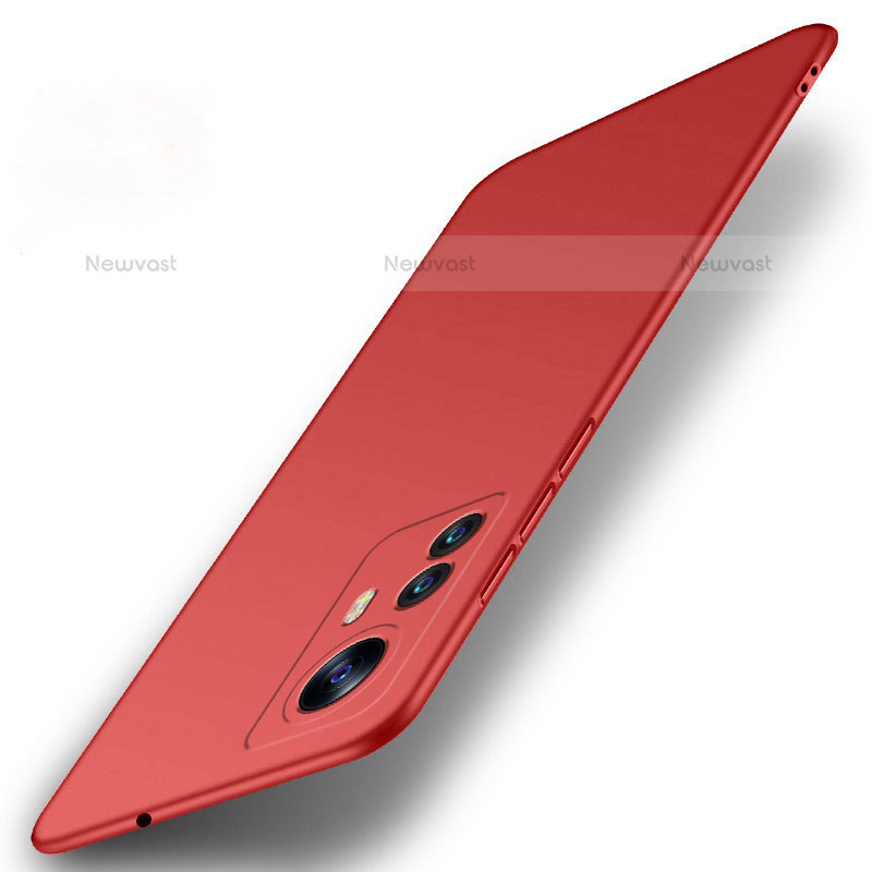 Hard Rigid Plastic Matte Finish Case Back Cover M03 for Xiaomi Mi 12 Pro 5G Red