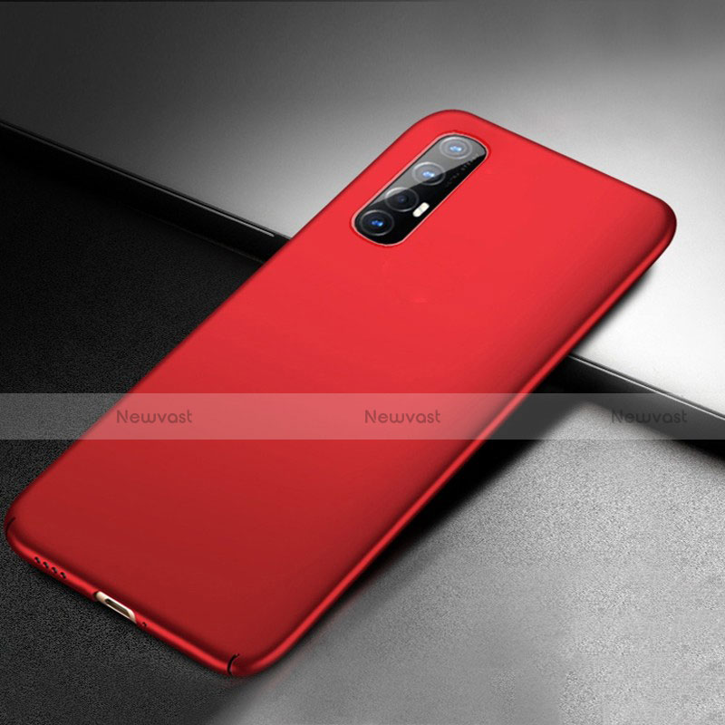 Hard Rigid Plastic Matte Finish Case Back Cover M04 for Oppo Find X2 Neo Red
