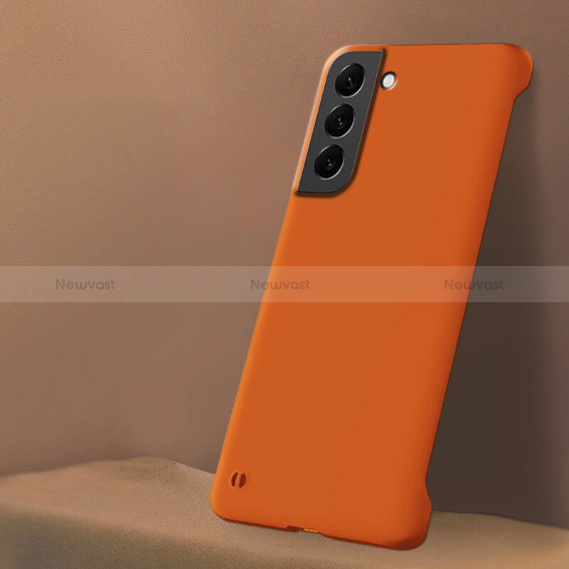 Hard Rigid Plastic Matte Finish Case Back Cover M04 for Samsung Galaxy S22 Plus 5G Orange