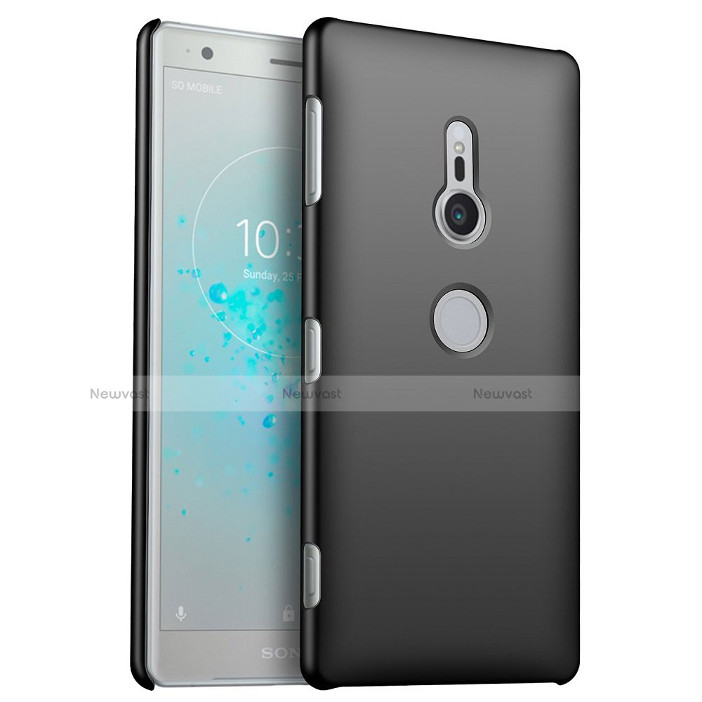 Hard Rigid Plastic Matte Finish Case Back Cover M04 for Sony Xperia XZ2 Black