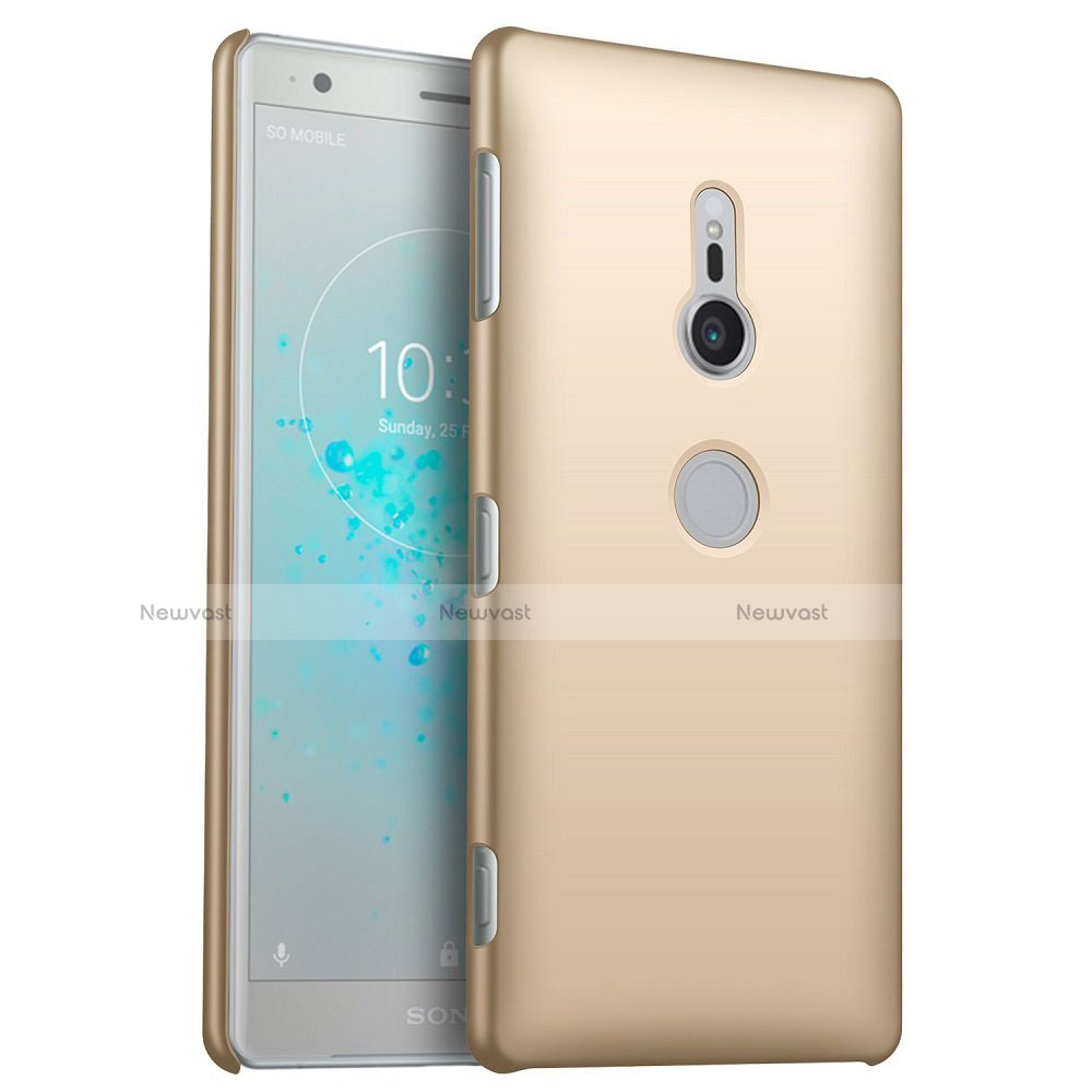 Hard Rigid Plastic Matte Finish Case Back Cover M04 for Sony Xperia XZ2 Gold