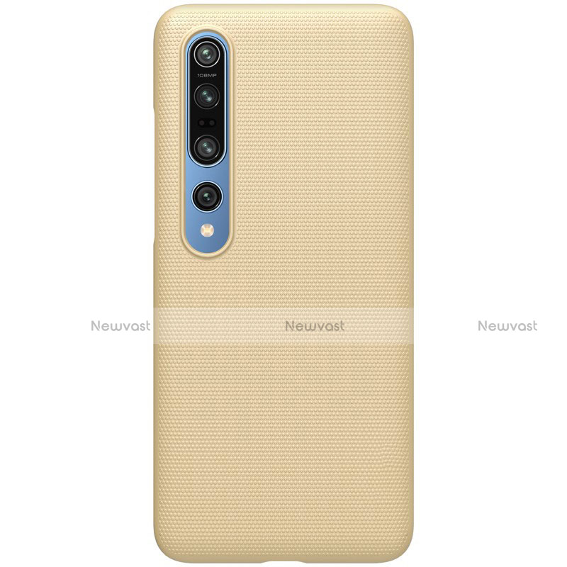 Hard Rigid Plastic Matte Finish Case Back Cover M04 for Xiaomi Mi 10 Pro Gold