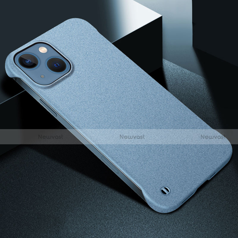 Hard Rigid Plastic Matte Finish Case Back Cover M05 for Apple iPhone 14 Plus Sky Blue