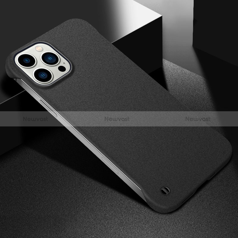 Hard Rigid Plastic Matte Finish Case Back Cover M05 for Apple iPhone 14 Pro Black
