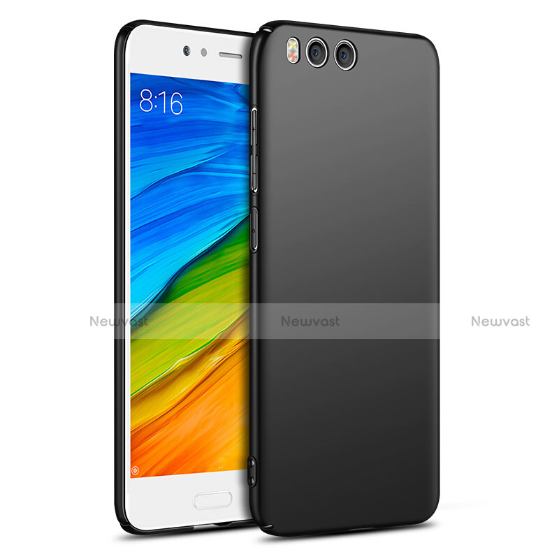 Hard Rigid Plastic Matte Finish Case Back Cover M05 for Xiaomi Mi 6 Black