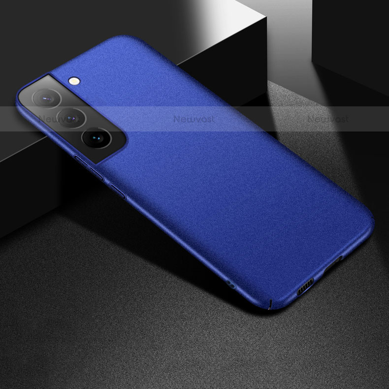 Hard Rigid Plastic Matte Finish Case Back Cover M06 for Samsung Galaxy S21 5G Blue